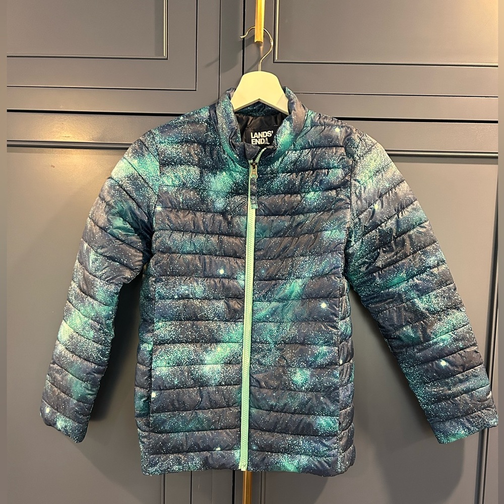 Lands End Girls Thermoplume insulated jacket. Excellent condition! Large 10-12.